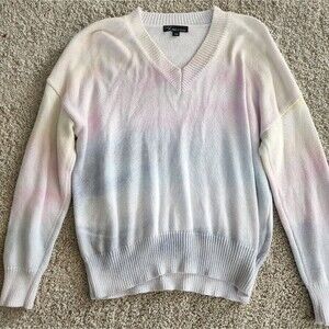 Metric Knit Tie‎ Dye V-neck Sweater | Size S/M